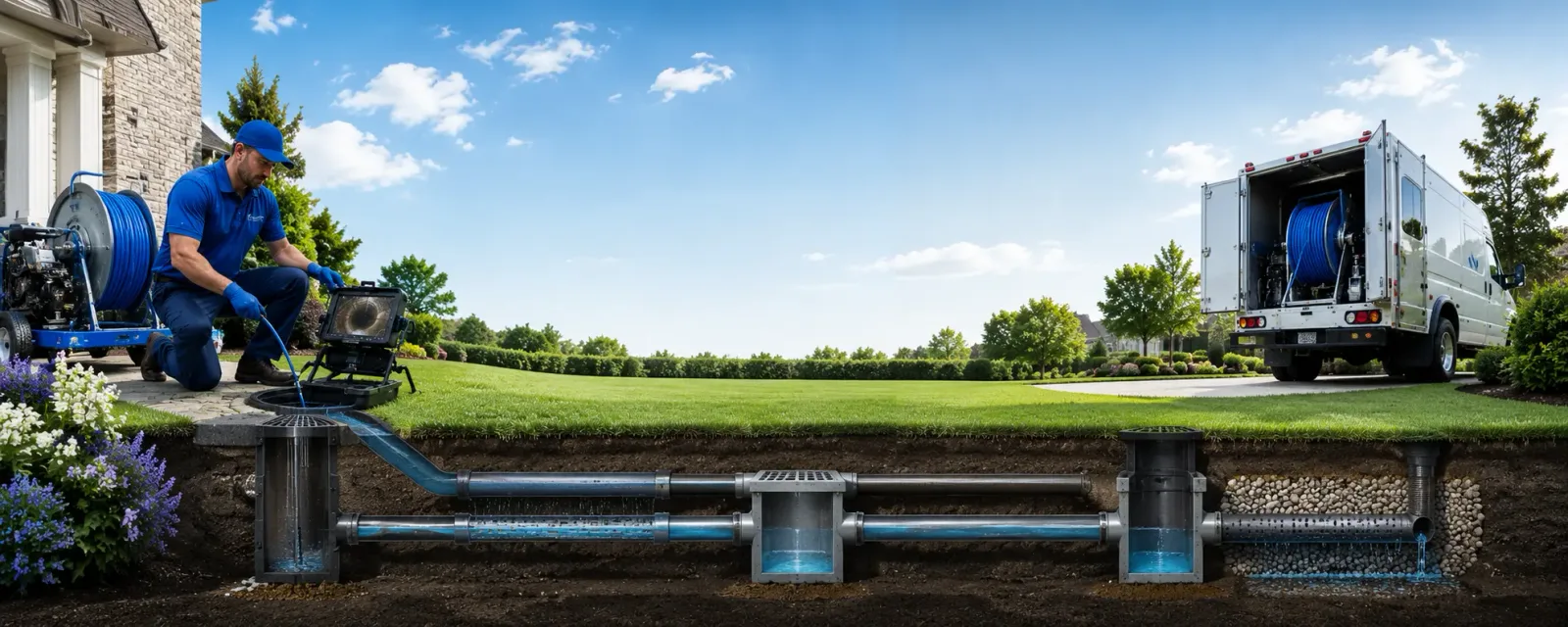 Outdoor drain cleaning information for Mansura, LA
